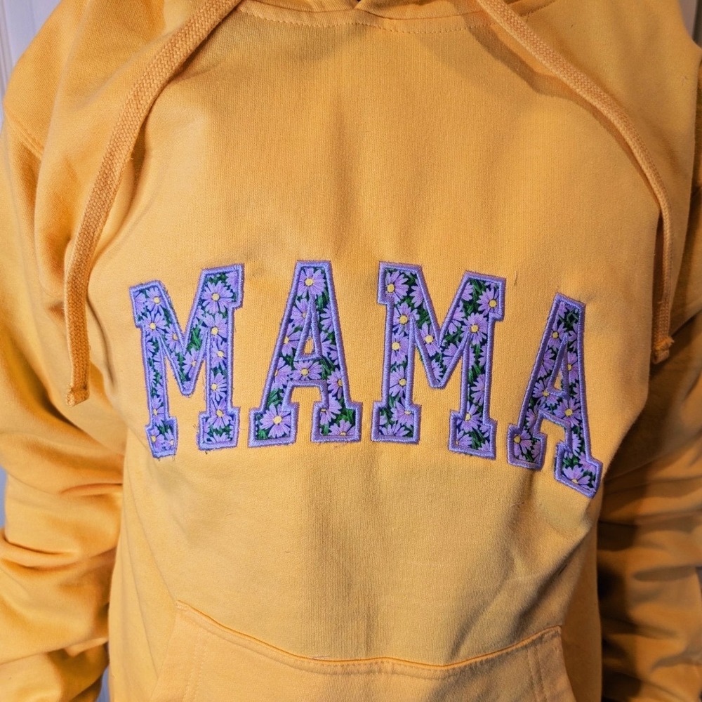 MAMA Hoodie Ladies Sweatshirt Custom EMBROIDERY Size M Woman‎ Hoodie